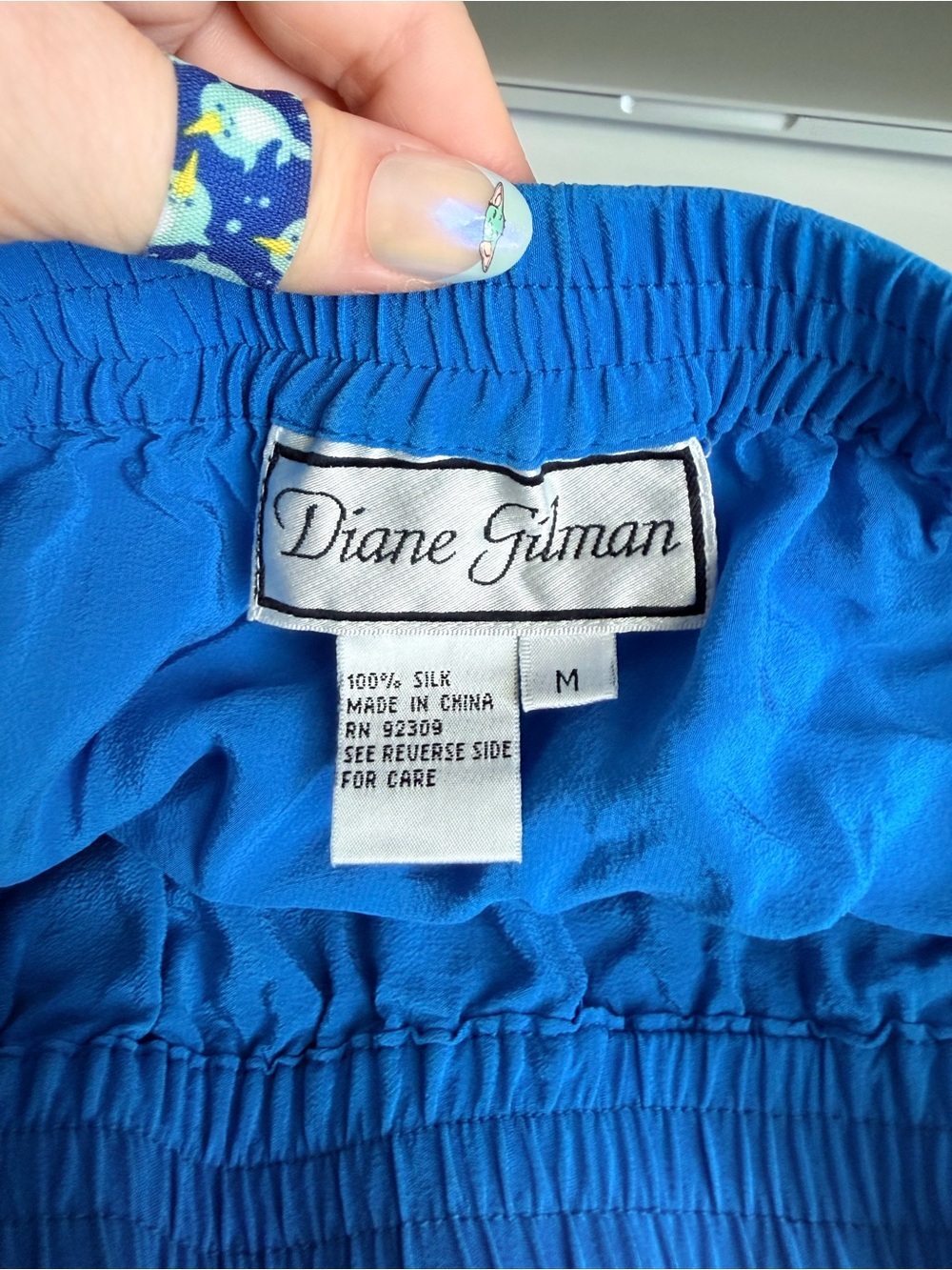 Diane Gilman Vintage Silk Midi Skirt - Picture 6 of 6